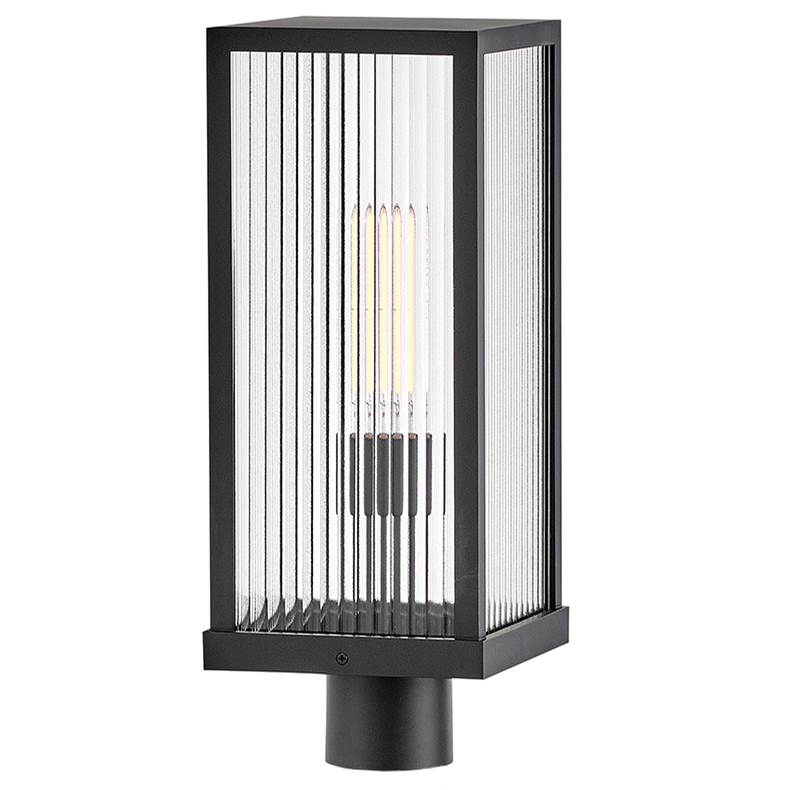 Hinkley Lighting 10601BK Black Medium Post Mount Lantern Image 1