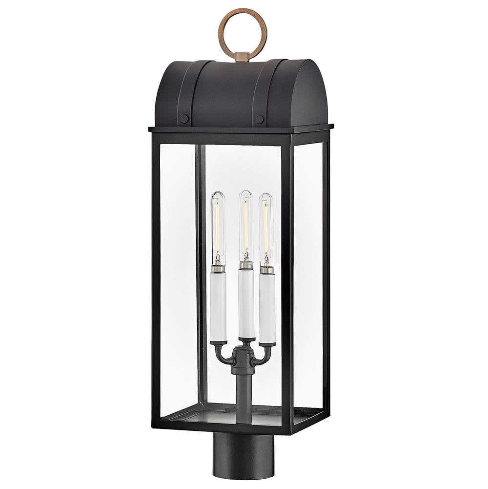 Hinkley Lighting 10661BK-BU Black Large Post Lantern Image 1