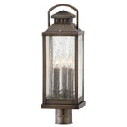 Hinkley Lighting 1181BLB Blackened Brass Medium Post Top Or Pier Mount Lantern Image 1