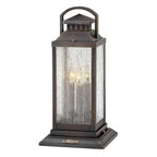 Hinkley Lighting 1187BLB-LV Blackened Brass Large Pier Mount Lantern 12v Image 1