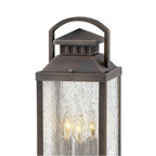 Hinkley Lighting 1187BLB Blackened Brass Large Pier Mount Lantern Image 3