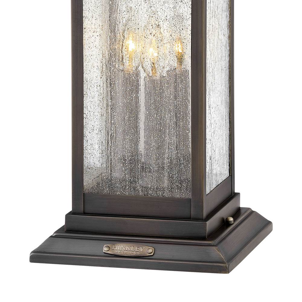 Hinkley Lighting 1187BLB Blackened Brass Large Pier Mount Lantern Image 2