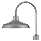 Hinkley Lighting 12071AL Antique Brushed Aluminum Large Post Top Or Pier Mount Lantern Image 1