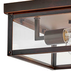 Hinkley Lighting 12193BLC Blackened Copper Medium Flush Mount Image 4