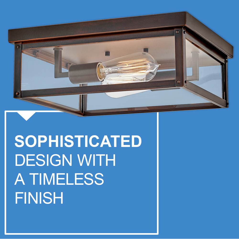 Hinkley Lighting 12193BLC Blackened Copper Medium Flush Mount Image 2
