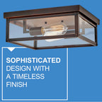 Hinkley Lighting 12193BLC Blackened Copper Medium Flush Mount Image 2
