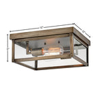 Hinkley Lighting 12193BU Burnished Bronze Medium Flush Mount Image 3