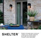 Hinkley Lighting 1324HE Hematite Medium Wall Mount Lantern Image 3