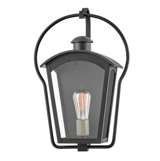 Hinkley Lighting 13300BK Black Small Wall Mount Lantern Image 1