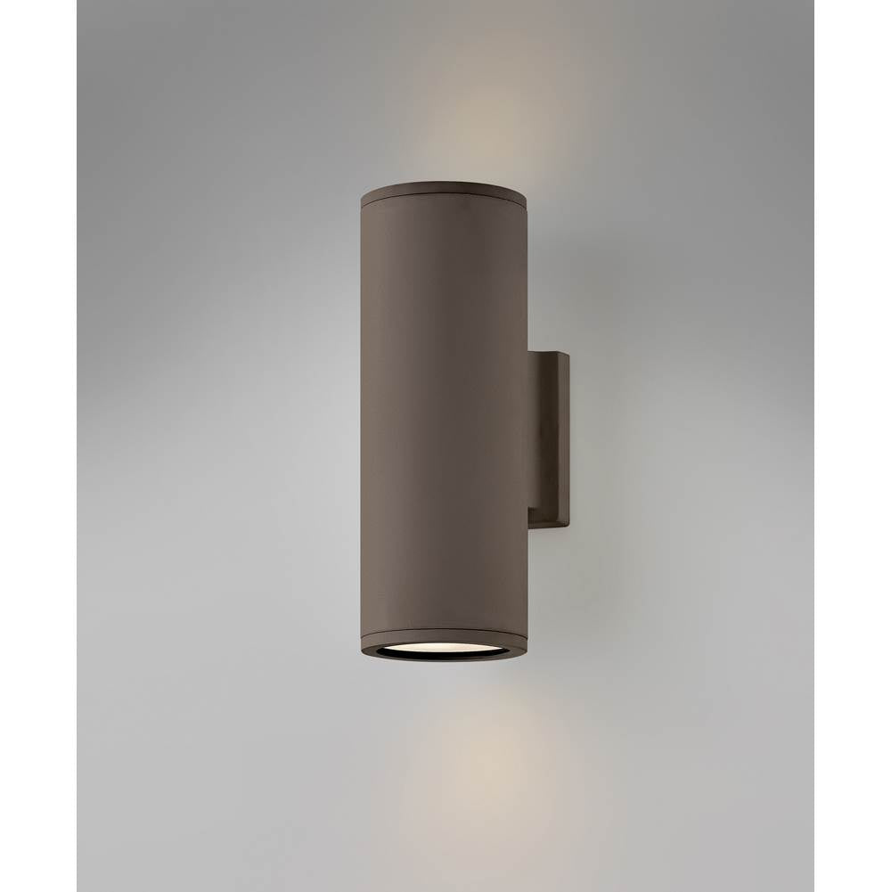 Hinkley Lighting 13594AZ-LL Architectural Bronze Small Up/down Light Wall Mount Lantern Image 2