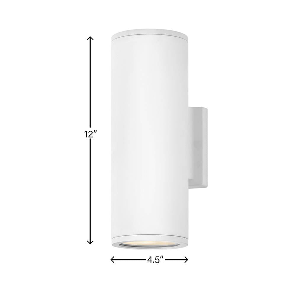 Hinkley Lighting 13594SW-LL Satin White Small Up/down Light Wall Mount Lantern Image 2