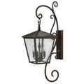 Hinkley Lighting 1436RB Regency Bronze Large Wall Mount Lantern With Scroll Image 1