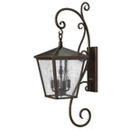 Hinkley Lighting 1436RB Regency Bronze Large Wall Mount Lantern With Scroll Image 1