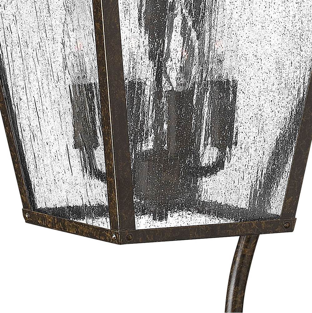 Hinkley Lighting 1436RB Regency Bronze Large Wall Mount Lantern With Scroll Image 5