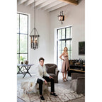 Hinkley Lighting 1436RB Regency Bronze Large Wall Mount Lantern With Scroll Image 3