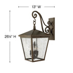 Hinkley Lighting Trellis Extra Large Wall Mount Lantern