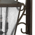 Hinkley Lighting 1439RB Regency Bronze Extra Large Wall Mount Lantern With Scroll Image 3