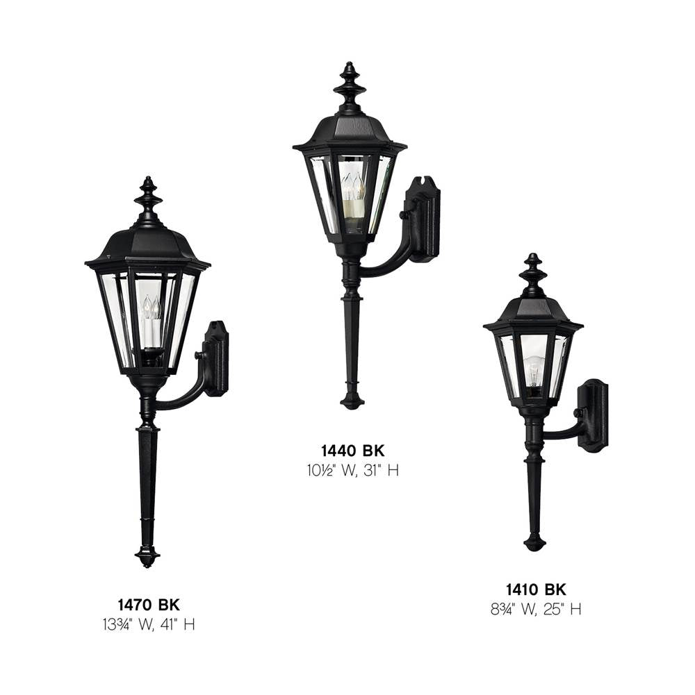 Hinkley Lighting 1470BK Black Extra Large Wall Mount Lantern Image 2