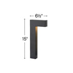 Hinkley Lighting 15014SK-LL Satin Black Atlantis Small Led Path Light Image 3