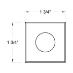 Hinkley Lighting 15084SS Stainless Steel Dot Led Small Square Button Light Image 2