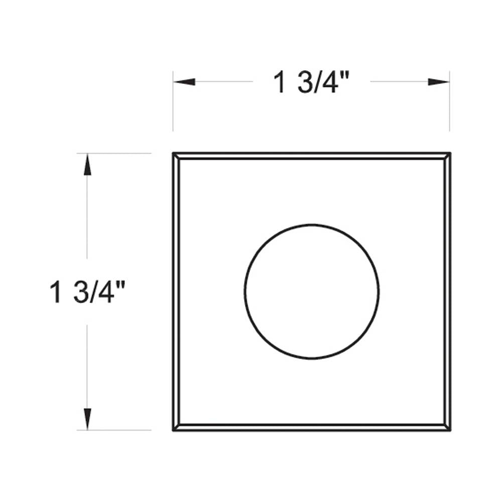 Hinkley Lighting 15084SS Stainless Steel Dot Led Small Square Button Light Image 2