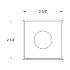 Hinkley Lighting 15085SS Stainless Steel Dot Led Large Square Button Light Image 2