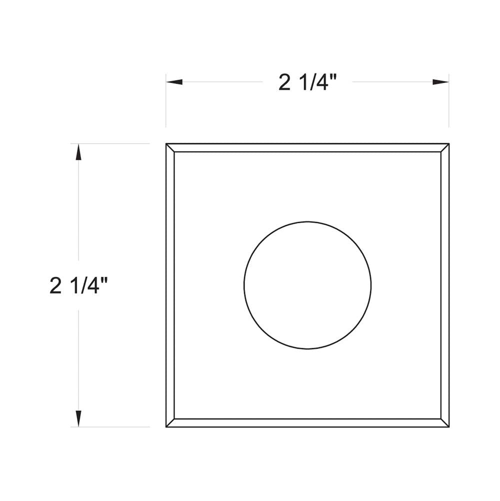 Hinkley Lighting 15085SS Stainless Steel Dot Led Large Square Button Light Image 2