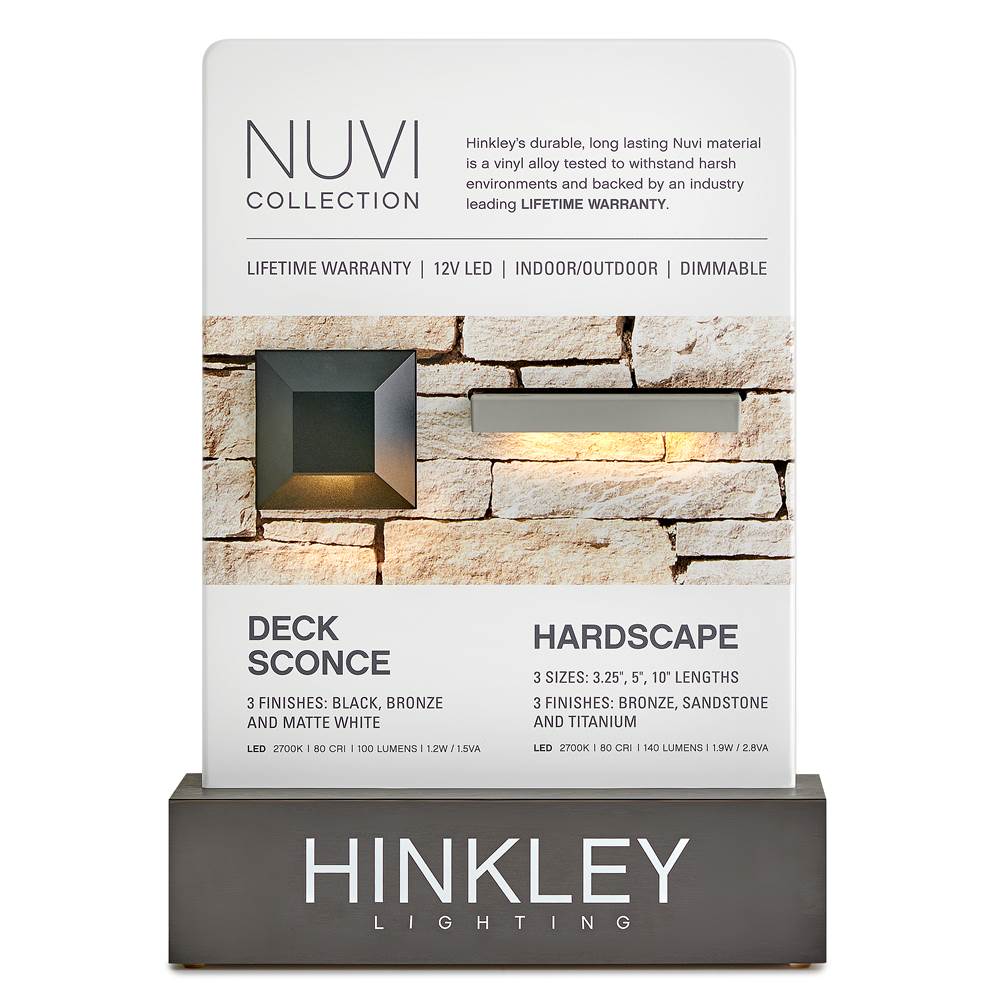 Hinkley Lighting 15222MW Matte White Nuvi Square Deck Sconce Image 2