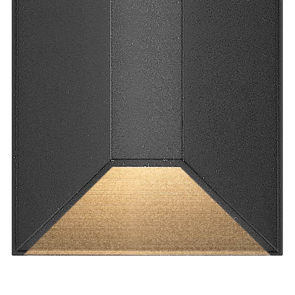 Hinkley Lighting 15223BK Black Nuvi Small Rectangular Deck Sconce Image 3