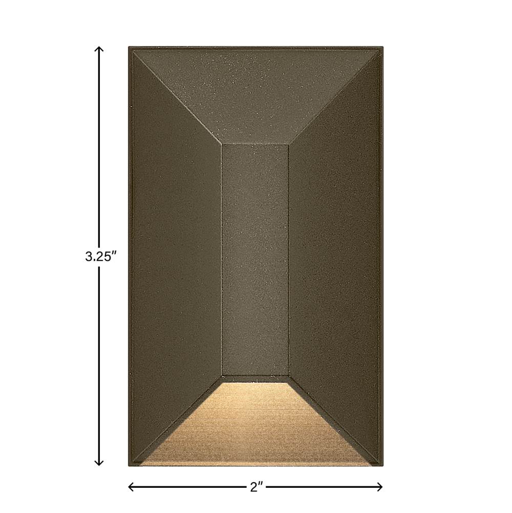 Hinkley Lighting 15223BZ Bronze Nuvi Small Rectangular Deck Sconce Image 2