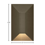 Hinkley Lighting 15223BZ Bronze Nuvi Small Rectangular Deck Sconce Image 2