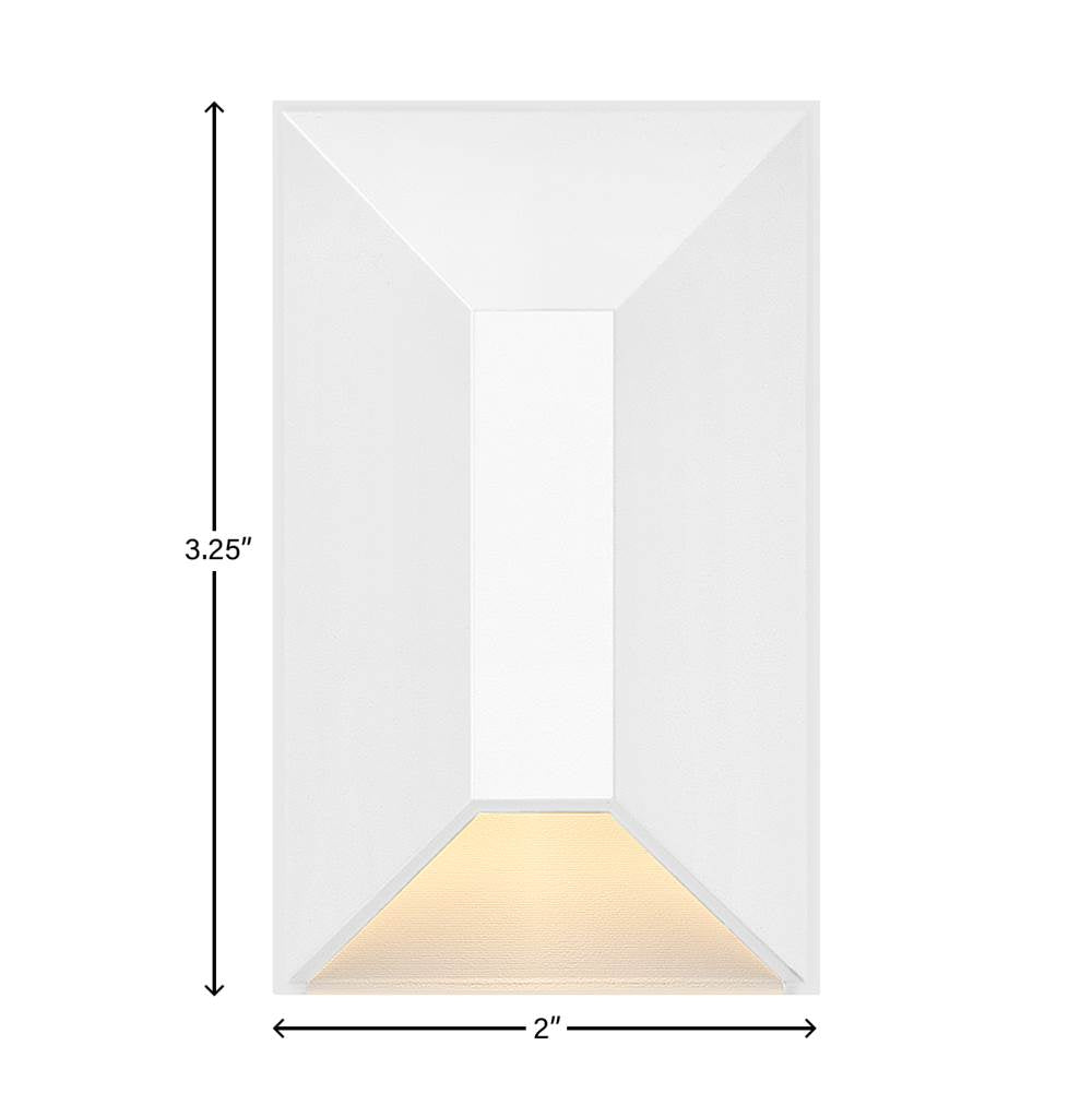 Hinkley Lighting 15223MW Matte White Nuvi Small Rectangular Deck Sconce Image 2