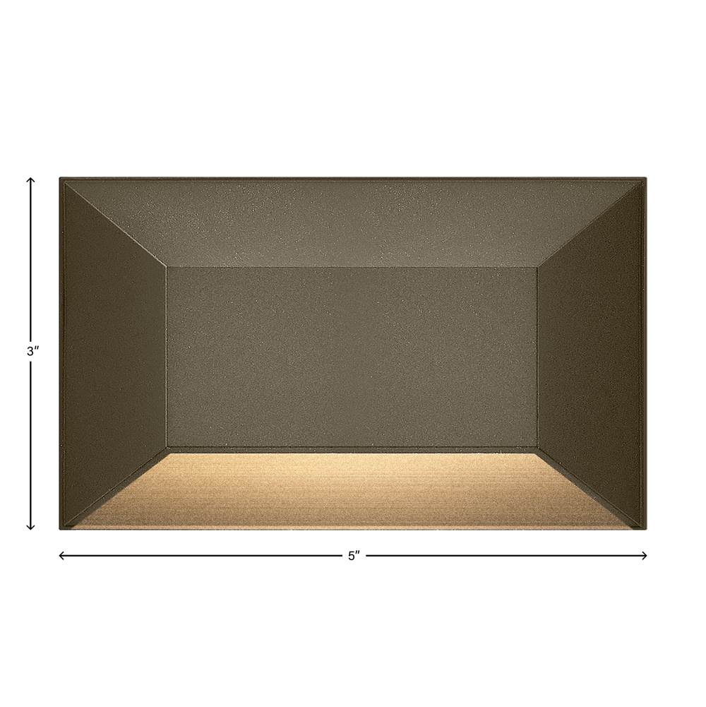 Hinkley Lighting 15225BZ Bronze Nuvi Medium Rectangular Deck Sconce Image 2