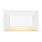 Hinkley Lighting 15225MW Matte White Nuvi Medium Rectangular Deck Sconce Image 2