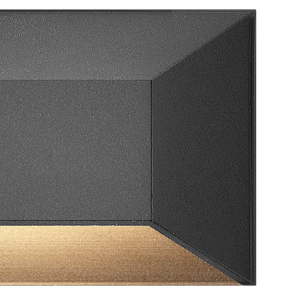 Hinkley Lighting 15228BK Black Nuvi Large Rectangular Deck Sconce Image 5