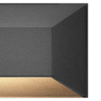 Hinkley Lighting 15228BK Black Nuvi Large Rectangular Deck Sconce Image 5