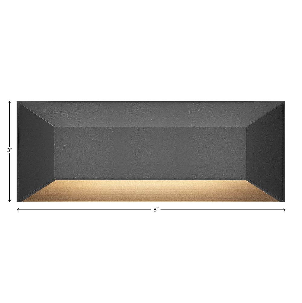 Hinkley Lighting 15228BK Black Nuvi Large Rectangular Deck Sconce Image 4