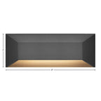 Hinkley Lighting 15228BK Black Nuvi Large Rectangular Deck Sconce Image 4