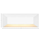 Hinkley Lighting 15228MW Matte White Nuvi Large Rectangular Deck Sconce Image 4