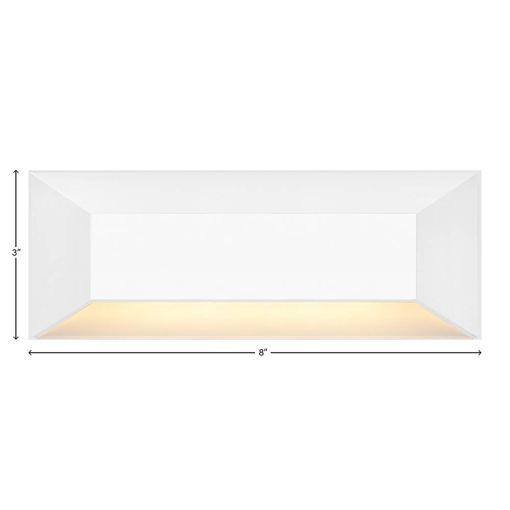 Hinkley Lighting 15228MW Matte White Nuvi Large Rectangular Deck Sconce Image 4
