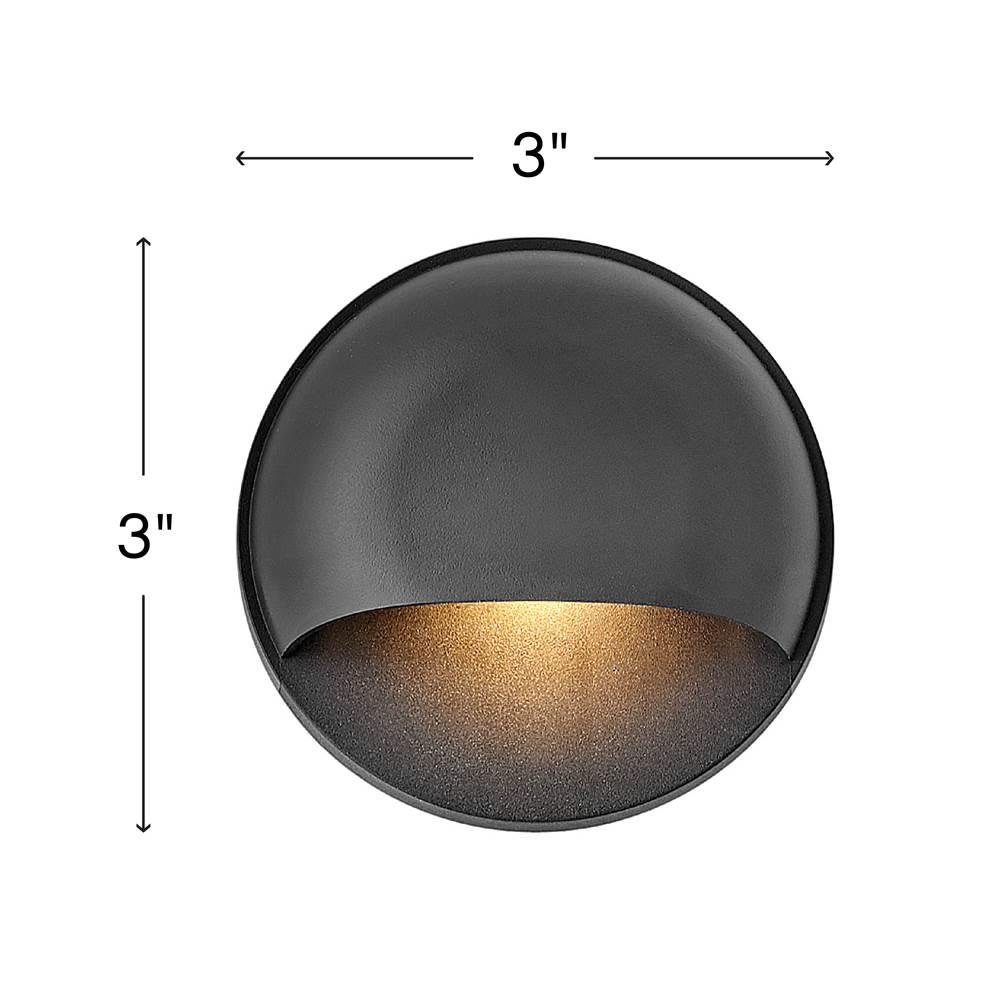 Hinkley Lighting 15232BK Black Nuvi Round Deck Sconce Image 2