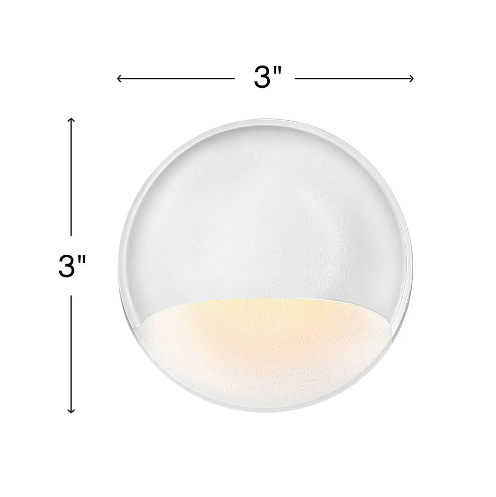 Hinkley Lighting 15232MW Matte White Nuvi Round Deck Sconce Image 3