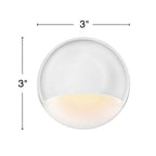 Hinkley Lighting 15232MW Matte White Nuvi Round Deck Sconce Image 3