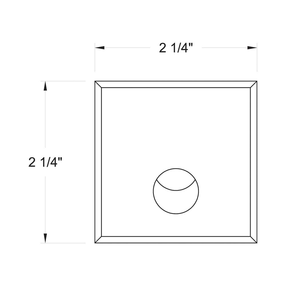 Hinkley Lighting Tilt Square Tilt Led Square Wall Light