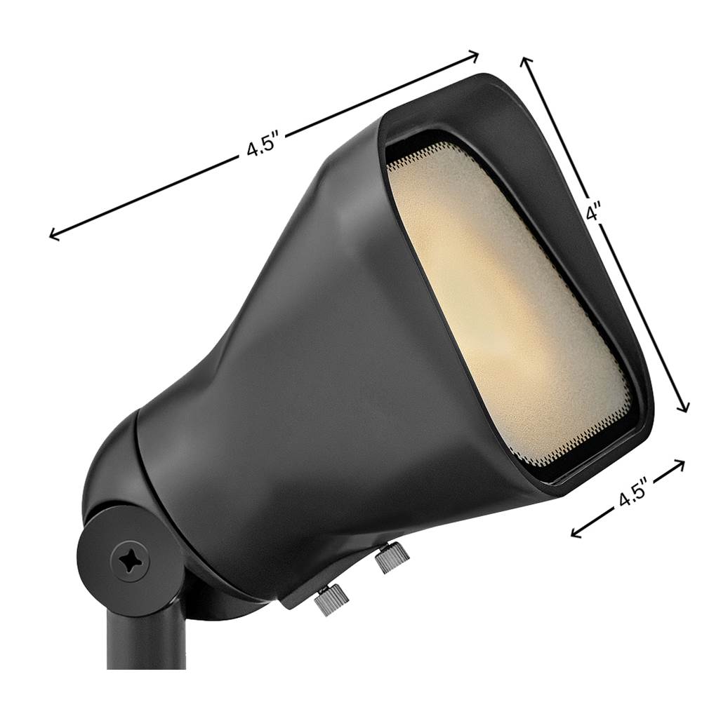 Hinkley Lighting 15300SK-LL Satin Black Flood Spot Light W/ Mr16 Led Lamp 12v Image 3