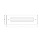 Hinkley Lighting 15335SS Stainless Steel Dash Led Louvered Brick Light Large Image 2