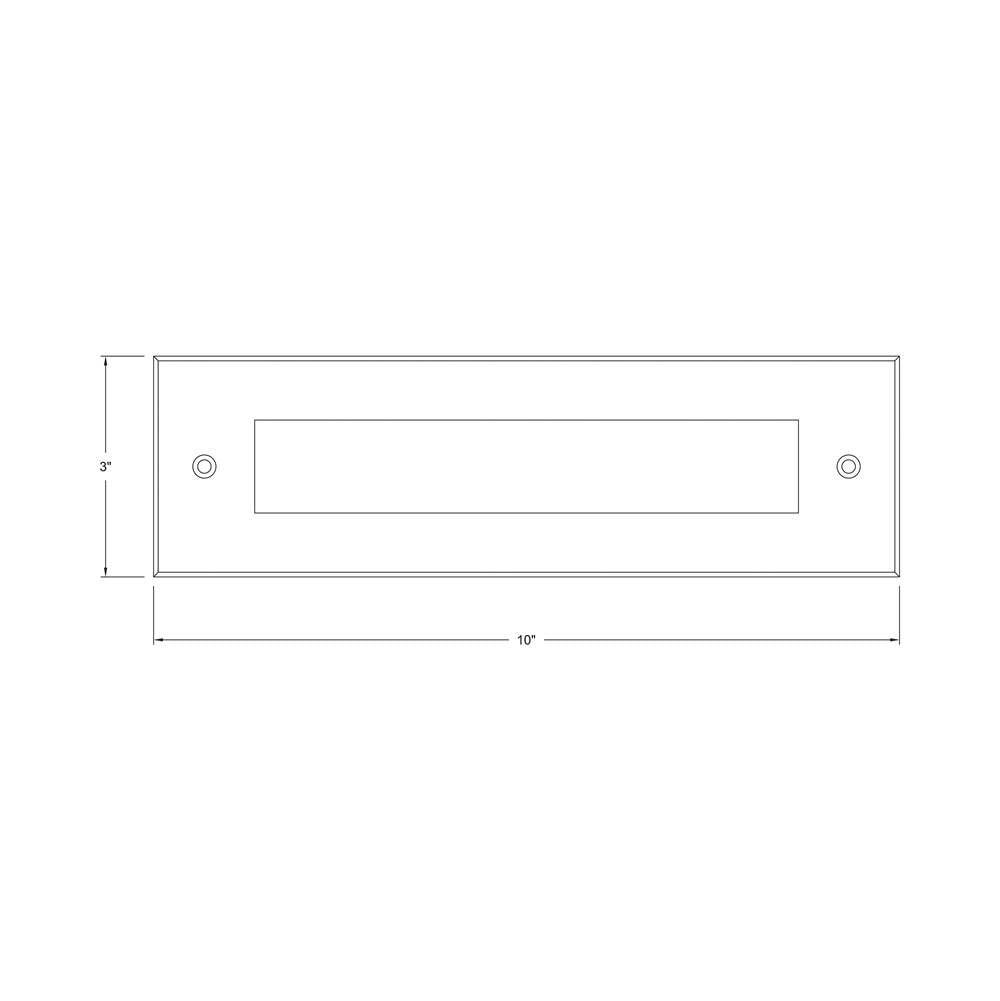 Hinkley Lighting 15345SS Stainless Steel Dash Led Flat Brick Light Large Image 2