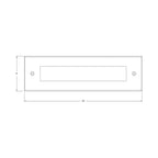 Hinkley Lighting 15345SS Stainless Steel Dash Led Flat Brick Light Large Image 2
