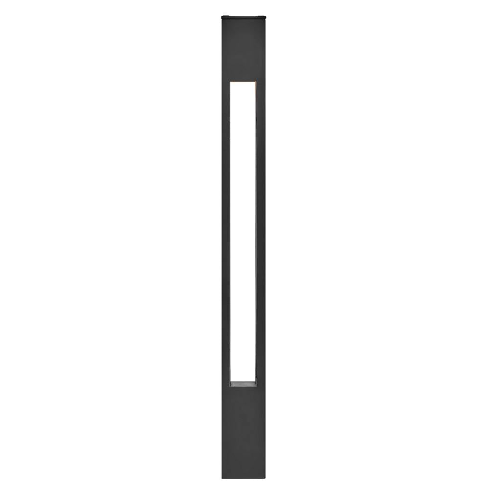 Hinkley Lighting 15502SK Satin Black Atlantis Square Small Bollard Image 8