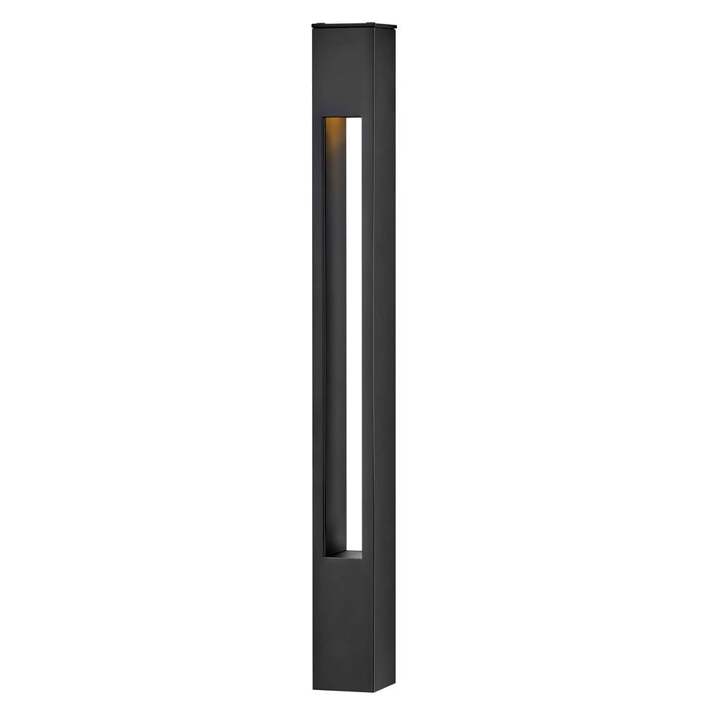 Hinkley Lighting 15502SK Satin Black Atlantis Square Small Bollard Image 7